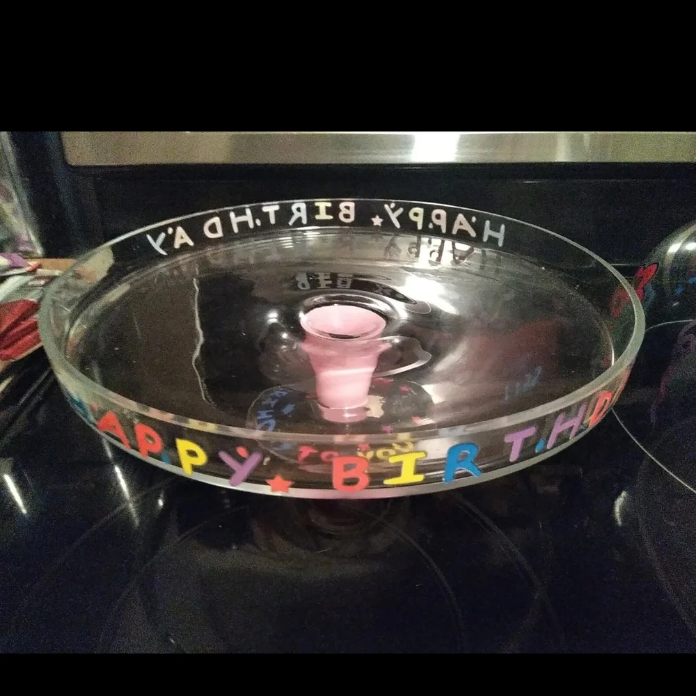Colorful Birthday Cake Dome Cover Stand